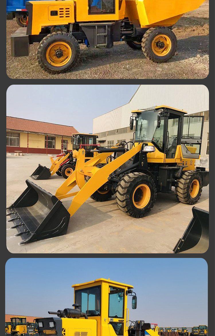 Xinyu Diesel Engineering Front Dump Truck Cement Concrete Iron Shed Trampoline FS-20 Front Dump Four Wheel Vehicle