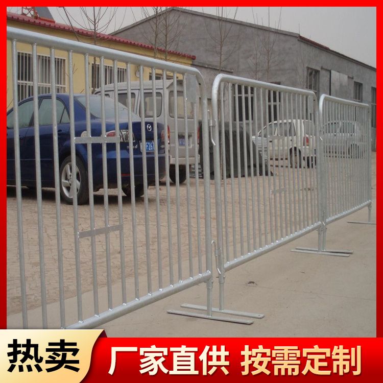 Temporary mobile guardrail net can be used for construction site isolation, and seamless welding warning fence can be used