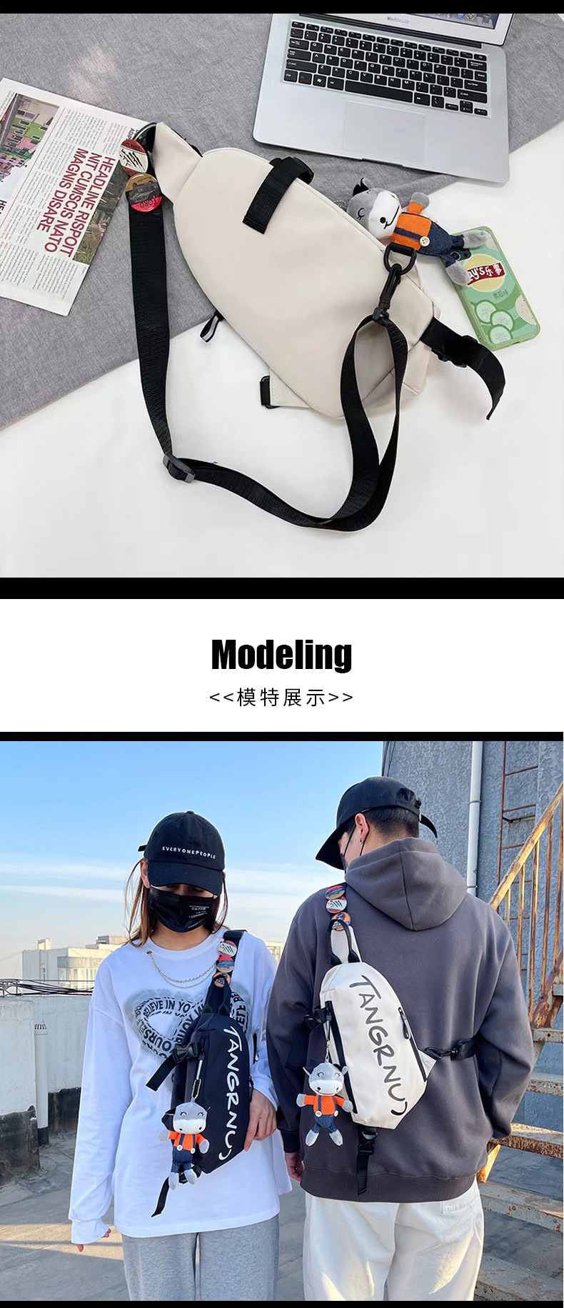 Diden guy men s bag fashionable crossbody bag male niche sports and leisure shoulder bag personalized Japanese