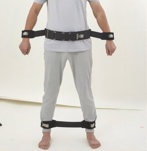 Restless patient restraint strap manufacturer Comfort care Psychiatric standing protective restraint strap K-003