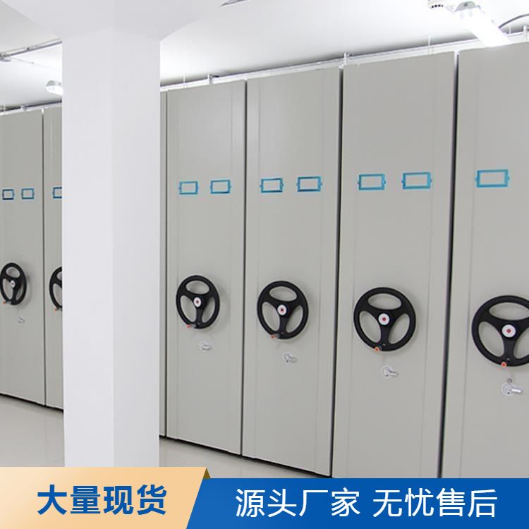 Translating manual file density cabinet for door-to-door measurement and delivery to designated location with stable structure