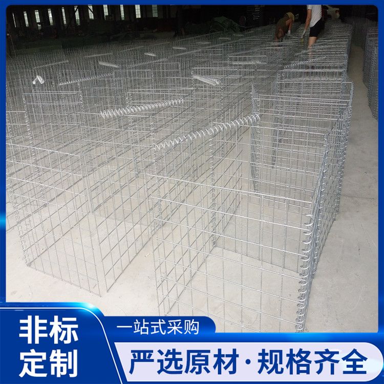 River zinc aluminum gabion mesh Reno pad slope protection landscape welding gabion retaining wall honeycomb gabion mesh box