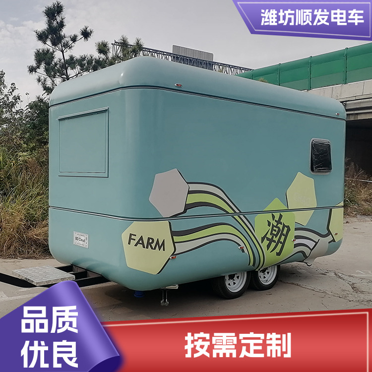 Breakfast mobile snack trucks are suitable for multiple industries, and the structure of Shun Fa electric vehicles is simple