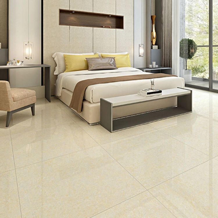 Production of polished tiles, vitrified tiles, thick, durable, dense, hard, high-quality, and strong three-dimensional sense