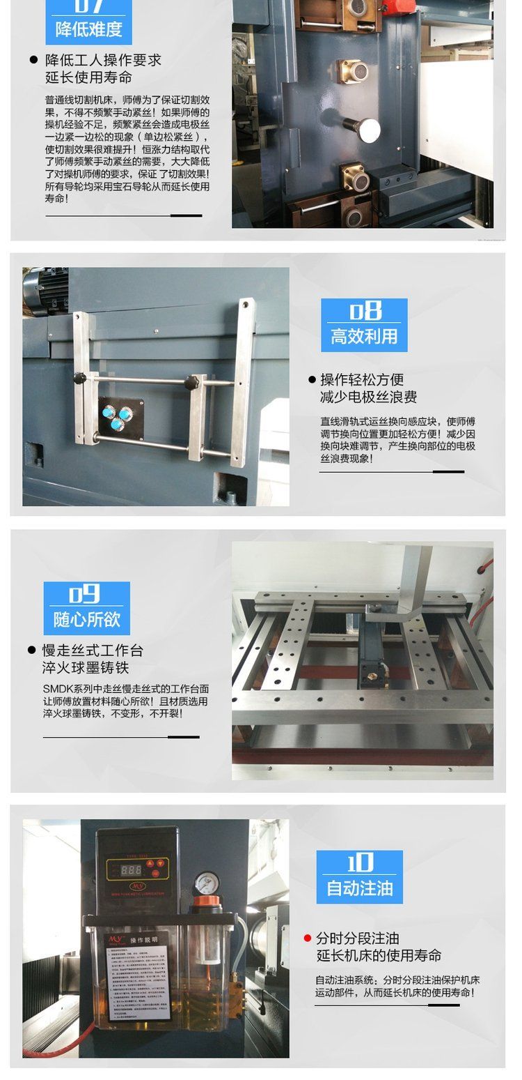 Hualong Dajin Zhongzuo Wire Cutting Brand Wire Cutting Machine Body Will Not Deform for Ten Years