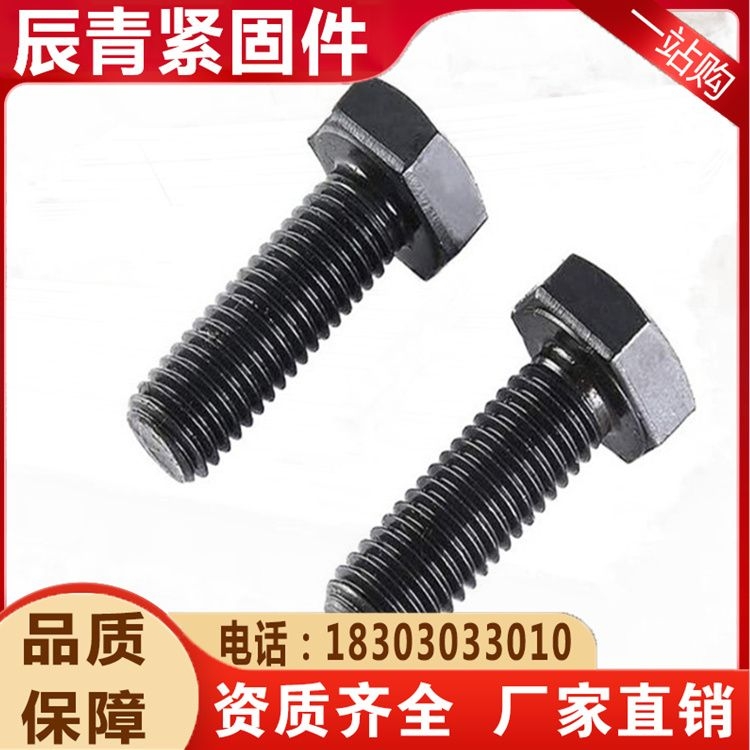 The manufacturer provides sufficient supply of high-strength bolts with grade 10.9 oxidation blackened construction studs