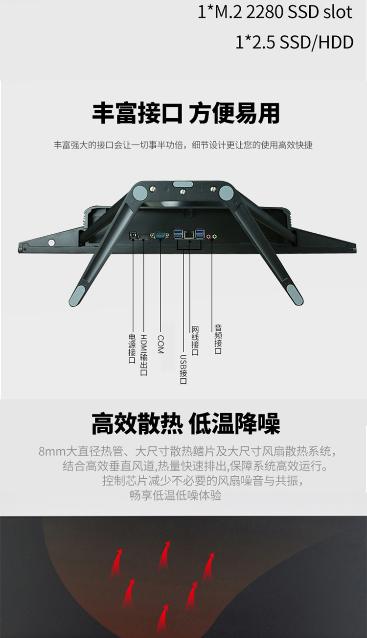 Lenovo Industrial Control Integrated Machine ECC-A30 New Micro Border Cloud Terminal Integrated Machine Cloud Desktop Computer