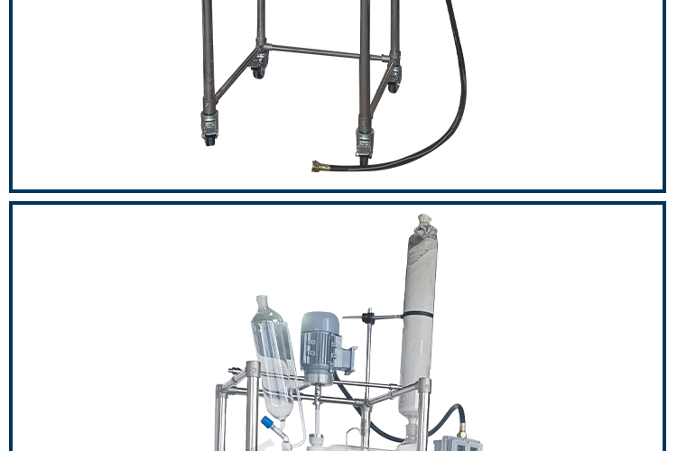 Biochemical instruments produced 5-liter laboratory thickened double-layer glass reaction kettle with comprehensive variable frequency speed control function