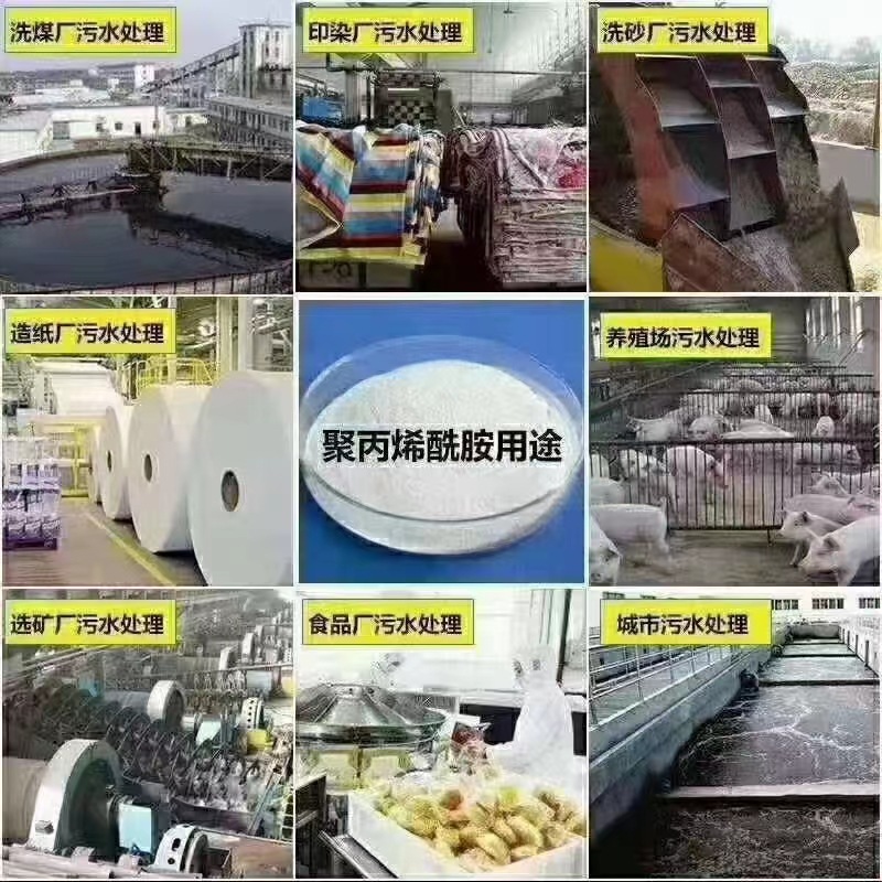 PAM聚丙烯酰胺水处理混凝剂净水剂白药压泥污泥脱水
