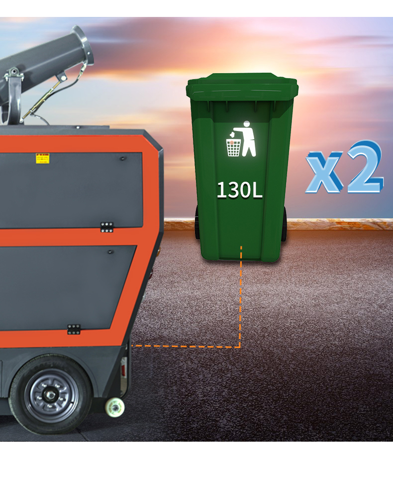 Driving electric sweeper for property management, community sanitation, road cleaning, factory workshop use, car mounted sweeper