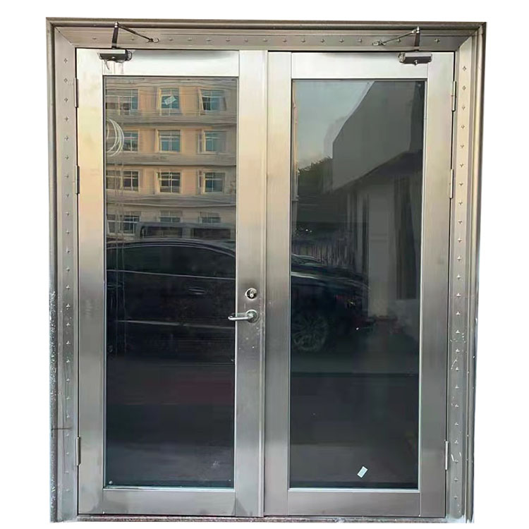 Crystal nano silicon double door fireproof glass door is stable and reliable, with product report Baodun