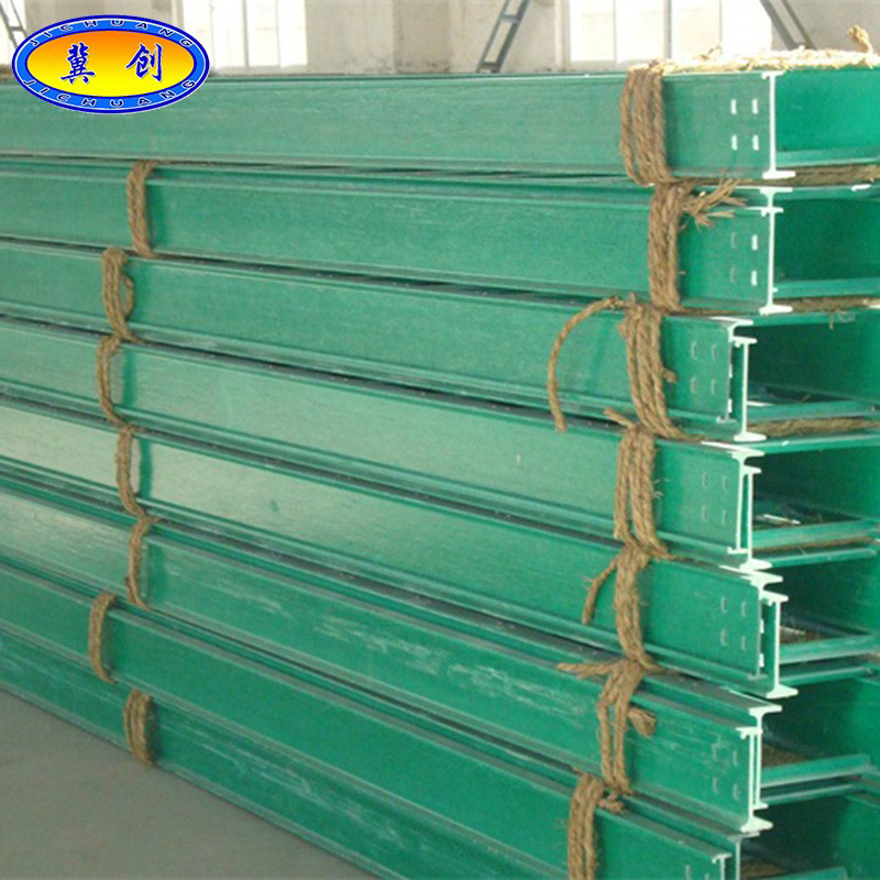 Fireproof cable weak current trough type bridge, fiberglass wire frame, punched cable trough