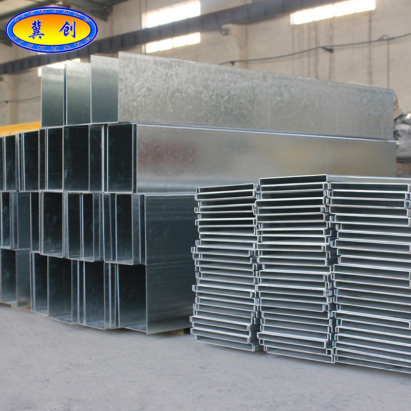 Steel trough type cable tray, stainless steel cable tray, galvanized fireproof and flame-retardant cable tray