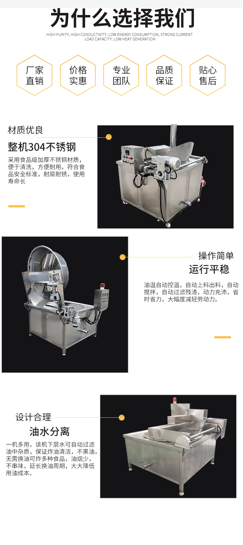 Rolls of dried bean milk creams fried electromechanical heating fried chicken chops fried assembly line fried crispy fried chicken fryer YZ-5000