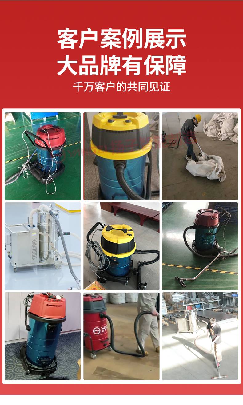 Yangzi Industrial Explosion proof Vacuum Cleaner FC Factory Workshop Carbon Powder Explosive Dust Removal Equipment 100L