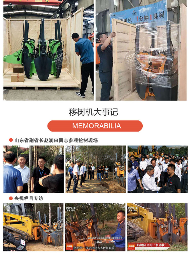 Four blade shovel seedling tree digging machine Large hydraulic tree lifting machine with compact structure