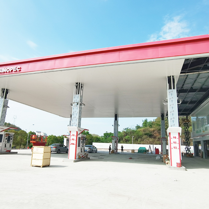 Spot aluminum alloy gas station columns, aluminum rounded corners, aluminum profiles, corner protectors, corner bead clamps