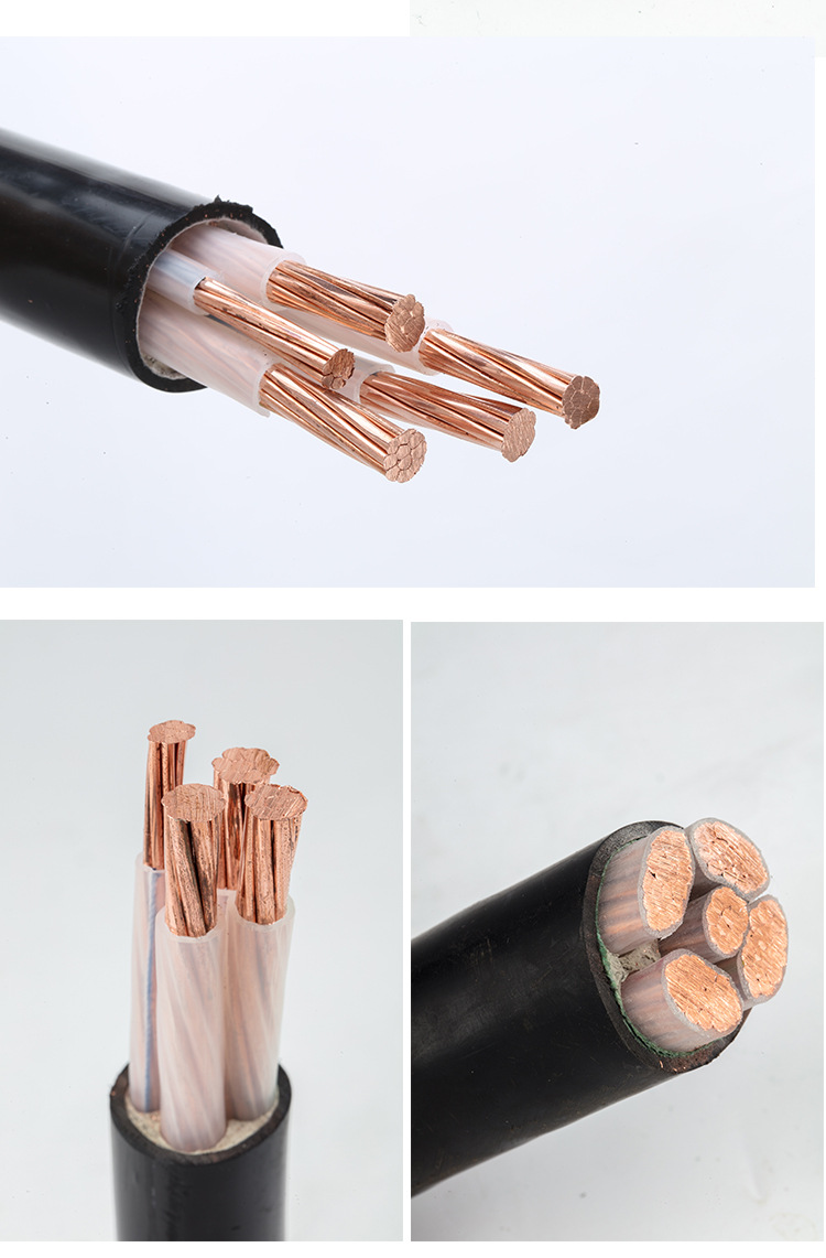 Yingrunjia national standard copper core YJV4 core 70m2 outdoor engineering anti-aging cable