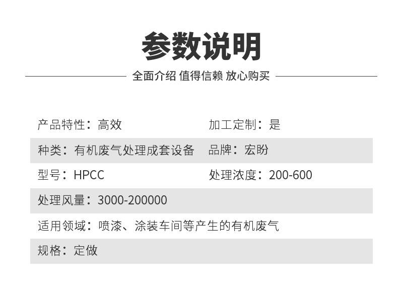 Hongpan Environmental Protection HPCC461 Catalytic Combustion Device Printing and Packaging Ink Waste Gas Treatment Industrial Exhaust Gas Absorption