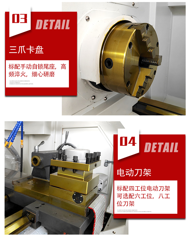 CK6180 * 1000 CNC lathe with dual spindle fully automatic machine tool has good wear resistance