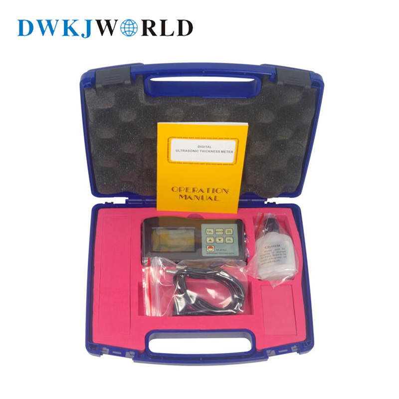 DWKJWORLD Metal Ultrasonic Thickness Gauge DW7141 Set