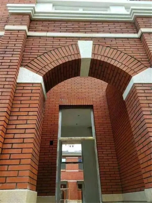 Multipurpose Red Refractory Textured Brick Clay Brick for Architecture Decoration