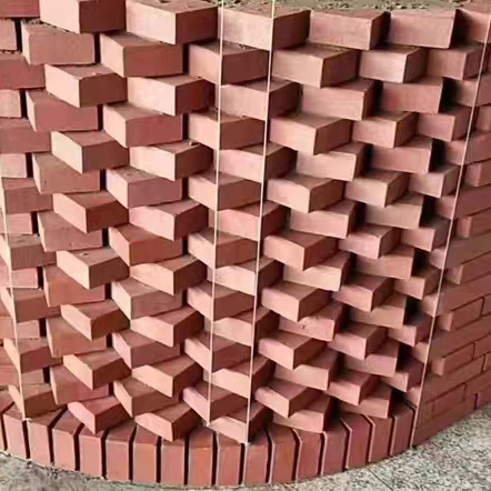 Multipurpose Red Refractory Textured Brick Clay Brick for Architecture Decoration