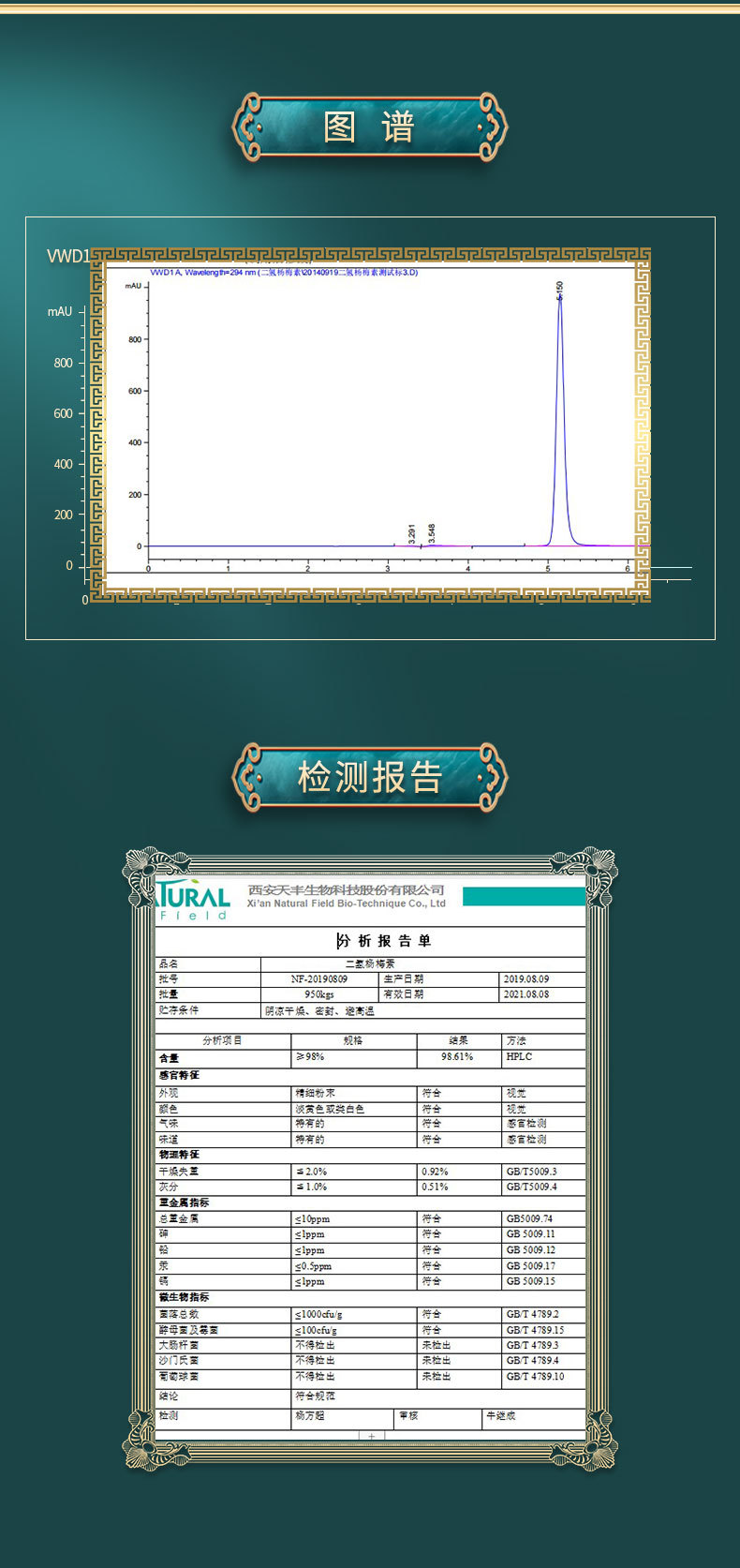 Dihydromyricetin DHM vine tea extract with 98% powder particles of dihydromyricetin