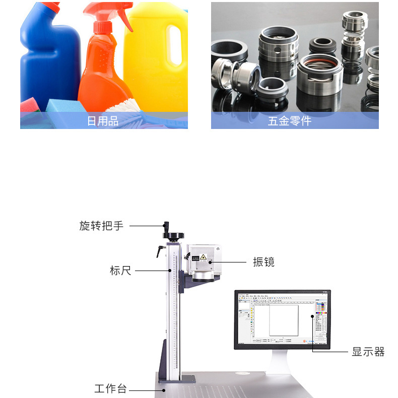 Lisheng desktop inkjet printer 3W, fast speed, high precision, and UV laser marking machine