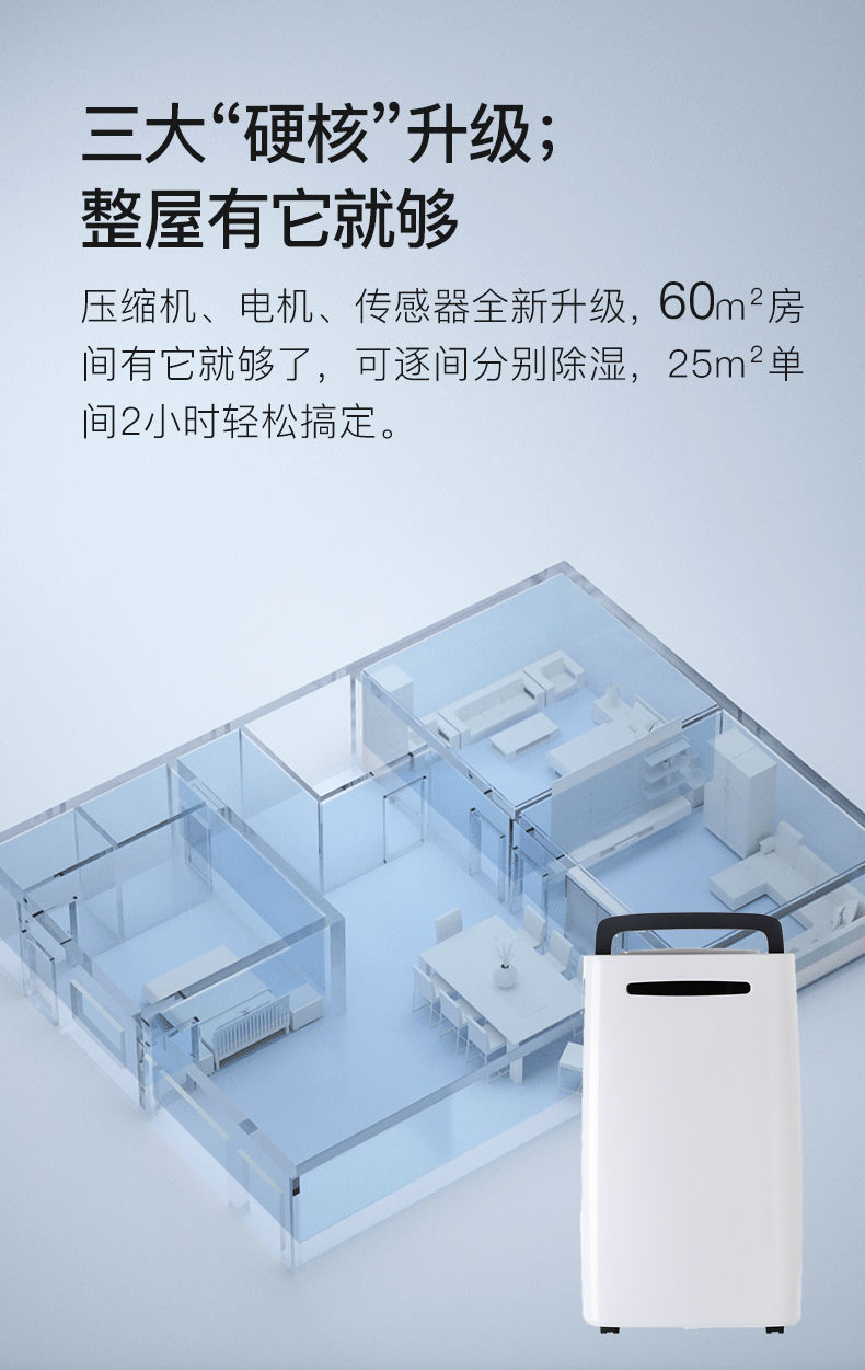 Household dehumidifier 20L Ruiwang basement bedroom bathroom dehumidifier Factory directly sells small dehumidifiers