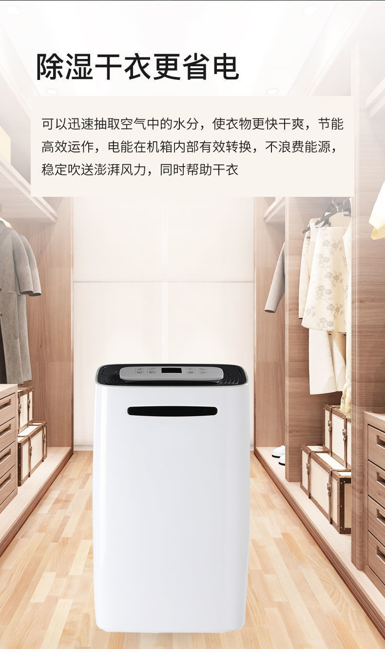 Household dehumidifier 20L Ruiwang basement bedroom bathroom dehumidifier Factory directly sells small dehumidifiers