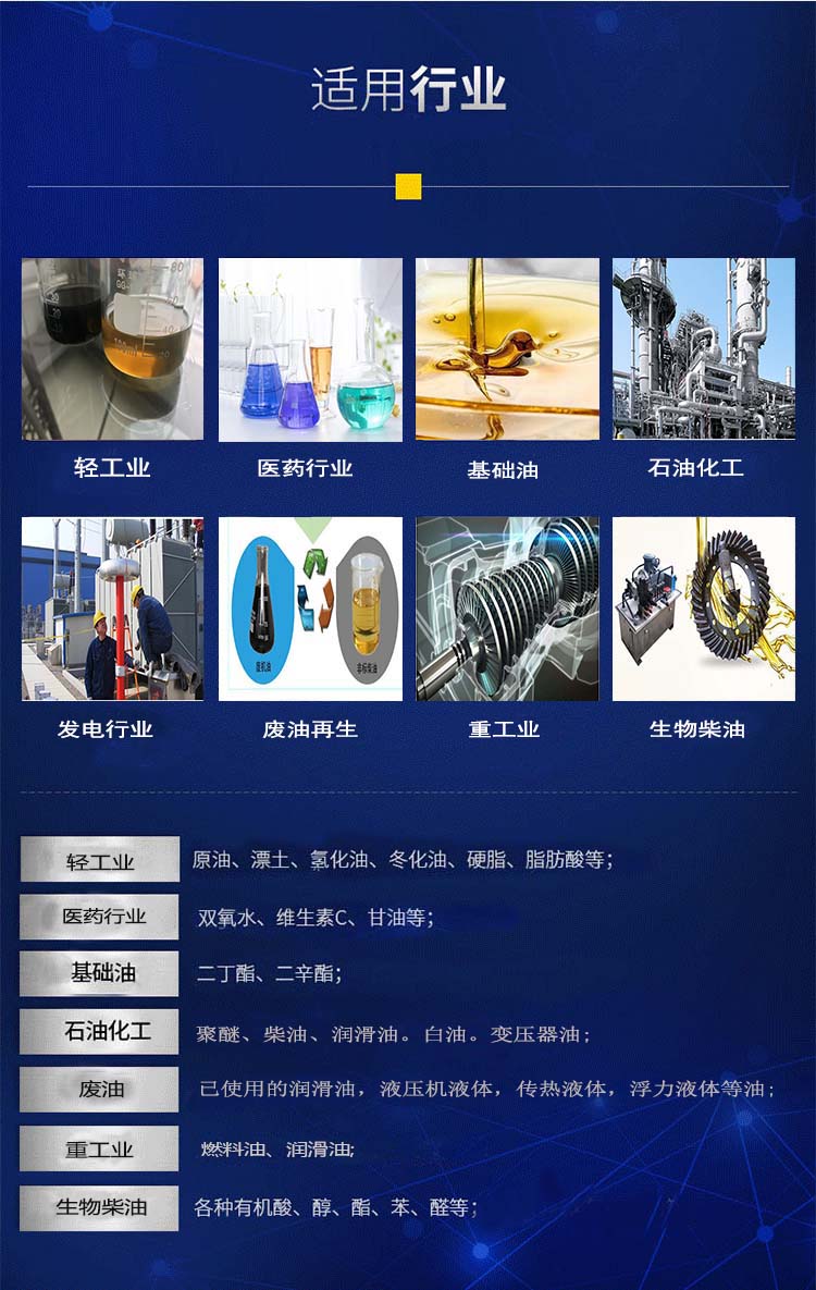 Power plant dedicated fast removal of water and impurities in the oil, coalescence and dehydration oil filter, supporting customized Qinneng brand