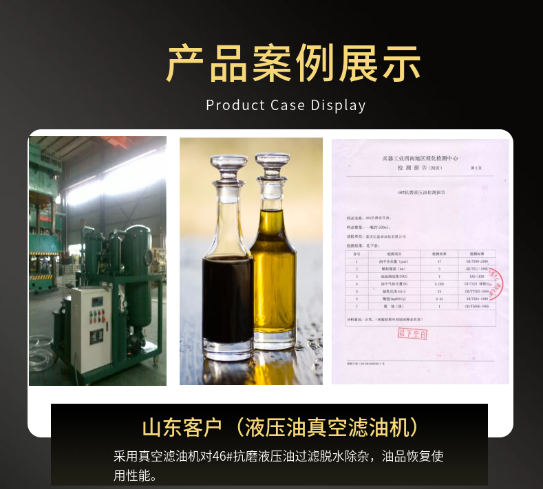 Power plant dedicated fast removal of water and impurities in the oil, coalescence and dehydration oil filter, supporting customized Qinneng brand