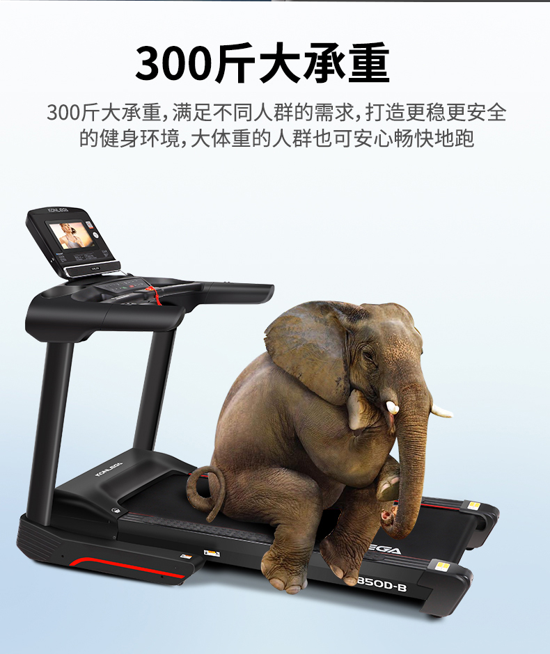 Kanglejia K850D-B/C Large Commercial Electric Treadmill Household Silent Gym Special Fitness Equipment