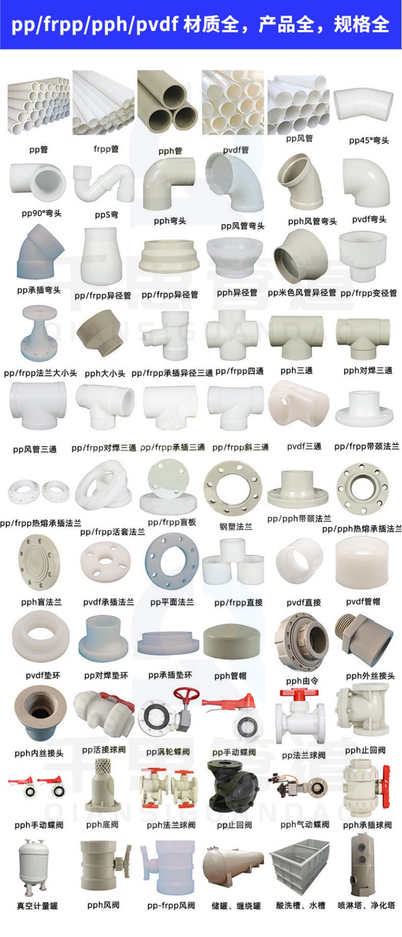 Acid and corrosion resistant industrial pipe, white, scratch resistant, full meter thick, transparent PVDF pipe, Qiansi