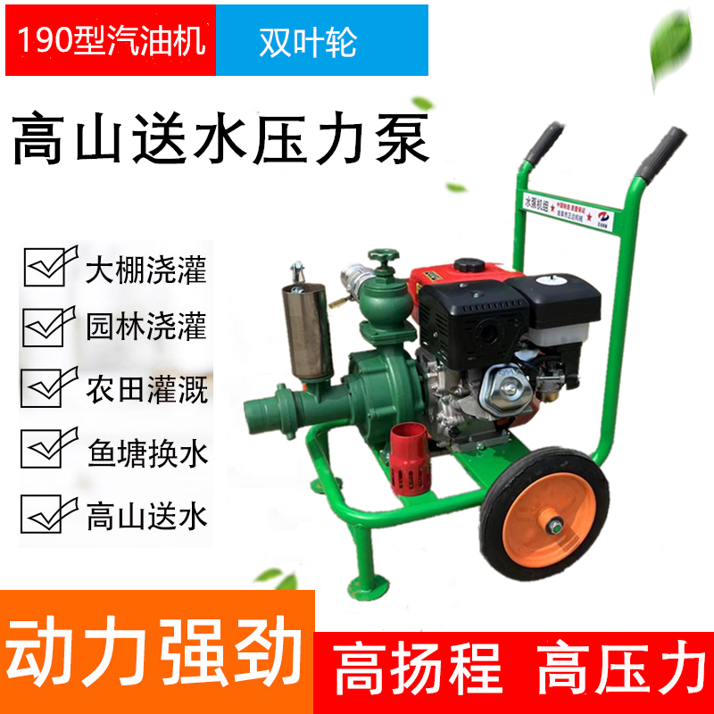 2.5 inch diesel high-pressure water pump mobile irrigation high lift pump hill sprinkler pump