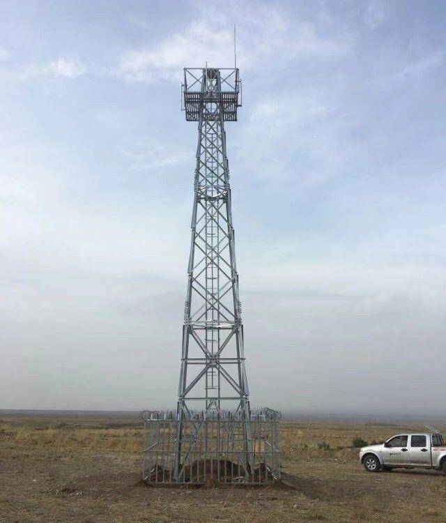 10 meters, 15 meters, 18 meters forest fire prevention video monitoring tower, wetland observation, mountaintop observation steel structure tower