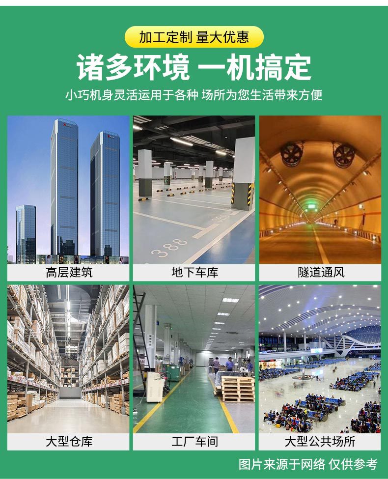 Various specifications of HTF fire exhaust fans for industrial ventilation, Texas Yiji