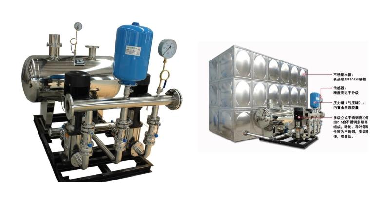 Stainless steel non negative pressure box water supply equipment, pipeline, secondary water supply system, water saving and electricity saving professional customization