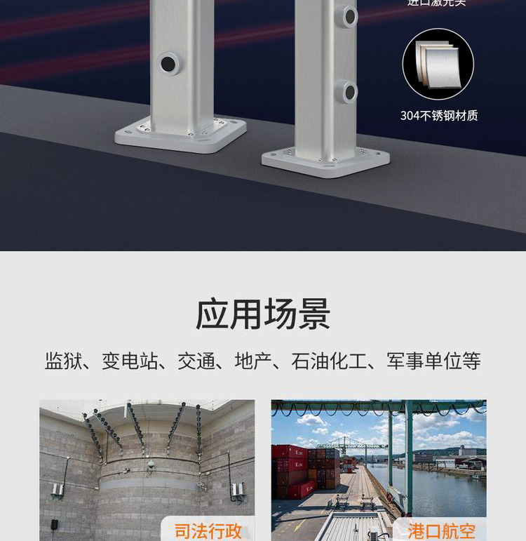 Anton Ruida Technology Source Manufacturer Reputation Good Goods Durable Double Beam Laser Intrusion Alarm