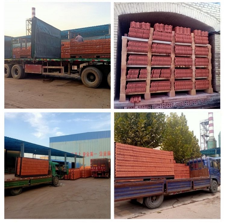 Red earth tile color, quality and quantity guaranteed, roof repair, red cylinder tile, Huixintong