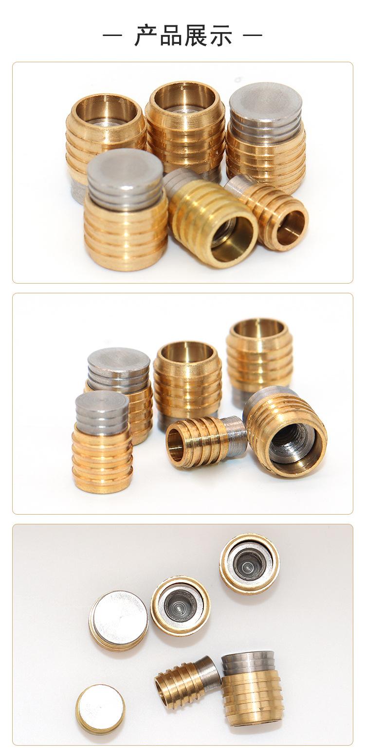 Mold German style HASCO water stop plug, brass thickened, high temperature resistant, burst throat, and Zede standard water plug Z942