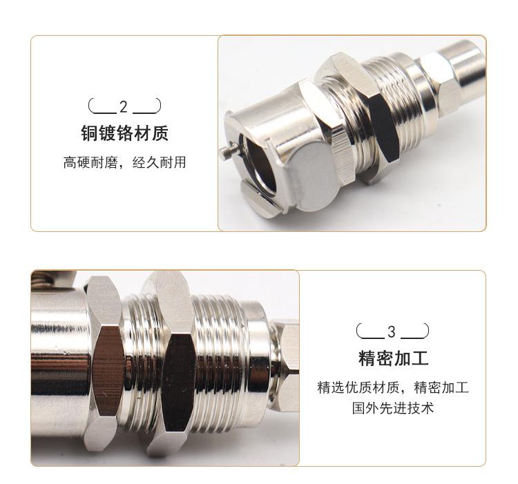 CPC type quick threaded male and female metal fluid pipeline connection quick connector LCD16004 MCD1602