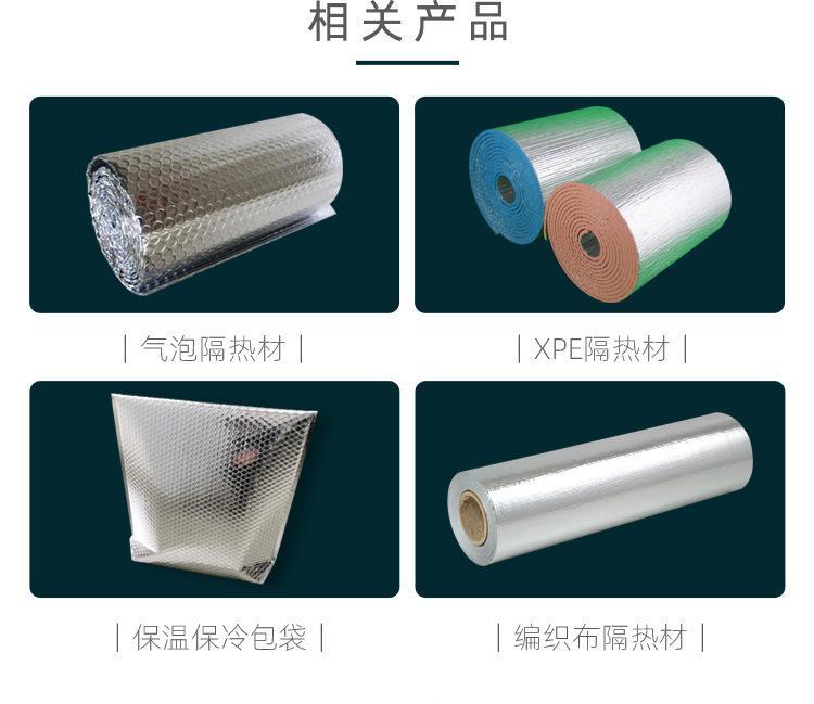 Customized aluminum film composite EPE building flame retardant aluminum foil XPE foam iron sheet room sun protection and insulation material