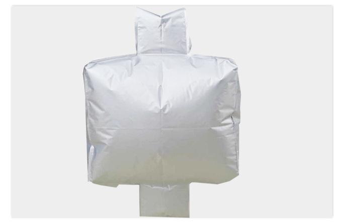 Transportation of new energy raw materials with single or upper/lower material ports using ton wrapped aluminum foil and ton bagged container bags for moisture-proof particles