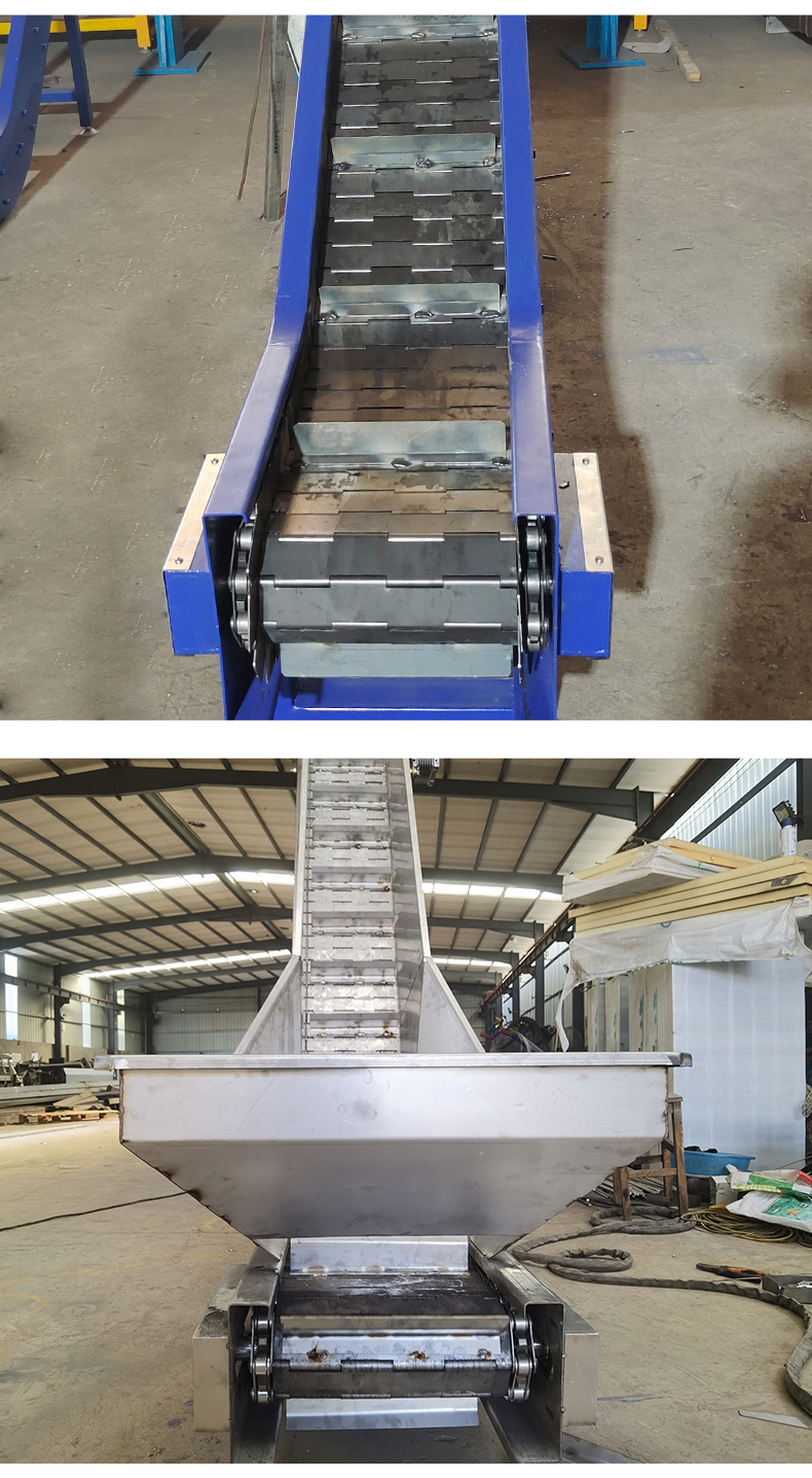 Xinshuntong Carbon Steel Conveyor Feeder Manufacturer Metal Mesh Belt Thickening Chain Plate Small Material Elevator