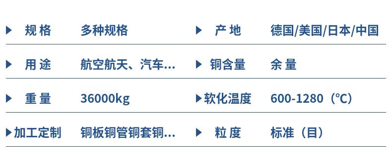 Chemical composition of CuNi25 nickel white copper, CW350H copper plate, copper strip, copper rod