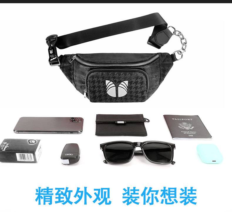 Weiqiang Customized Korean Waist Bag for Women * * * Retro Old Flower Yankees Chest Bag for Men's Leisure Sports One Shoulder Crossbody