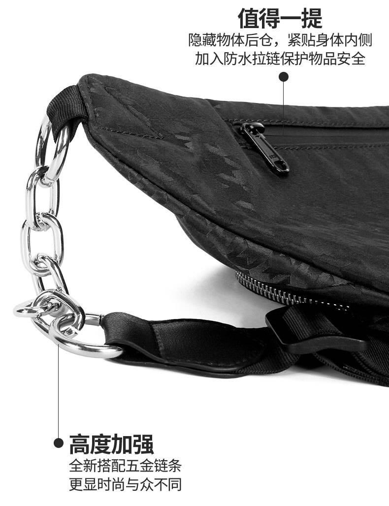 Weiqiang Customized Korean Waist Bag for Women * * * Retro Old Flower Yankees Chest Bag for Men's Leisure Sports One Shoulder Crossbody