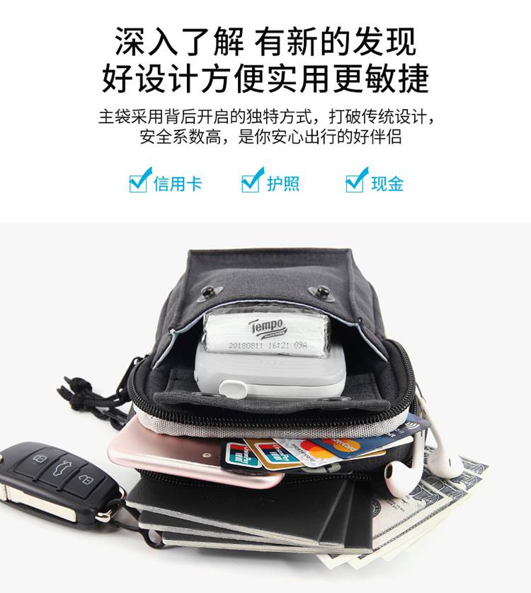 Weiqiang Hanging Neck Mobile Bag Multifunctional Travel Document Bag RFID Storage Zero Wallet Amazon * * * Sent on behalf